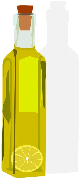 Öl in der Flasche — Stockvektor