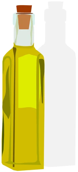 Öl in der Flasche — Stockvektor