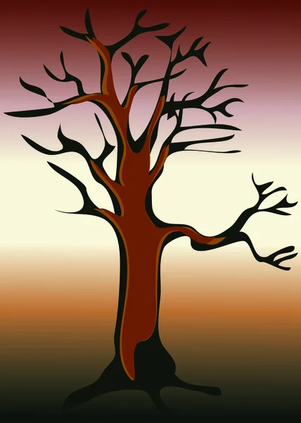 Alter Baum — Stockvektor