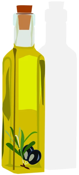 Масло в бутылке — стоковый вектор