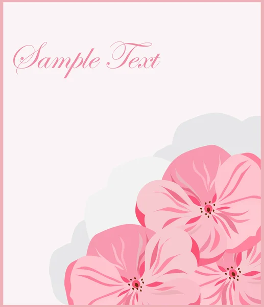 Flower, spring, blossom, pink — Stock Vector