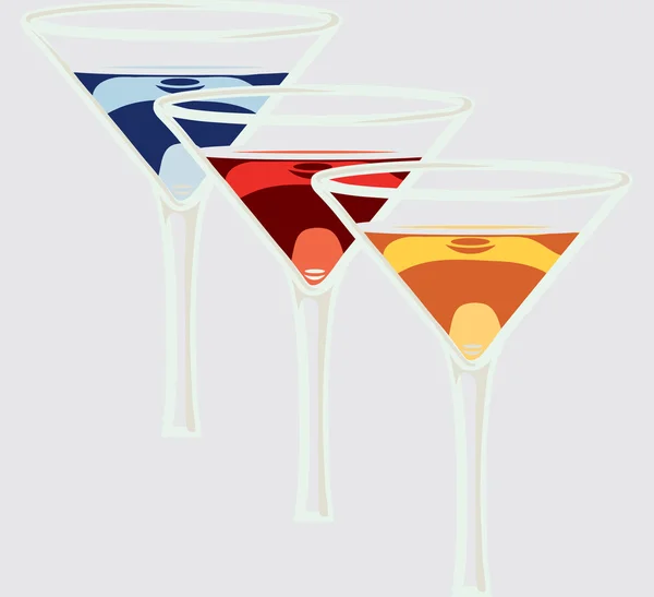 Glass, drinks — Stock Vector