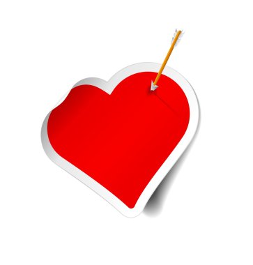 Sticker heart clipart