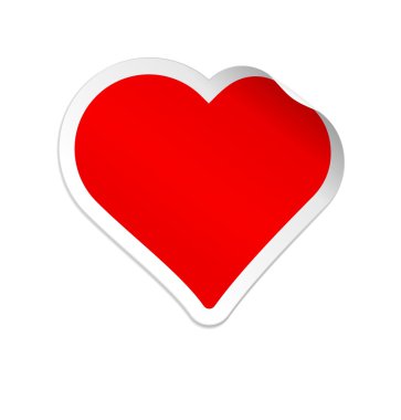 Sticker heart clipart