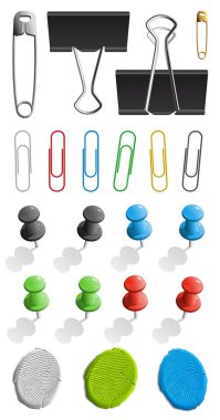 Paperclips clipart