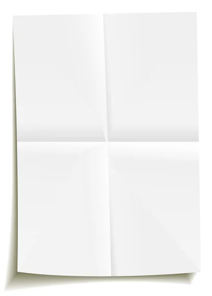Складений аркуш паперу — стоковий вектор