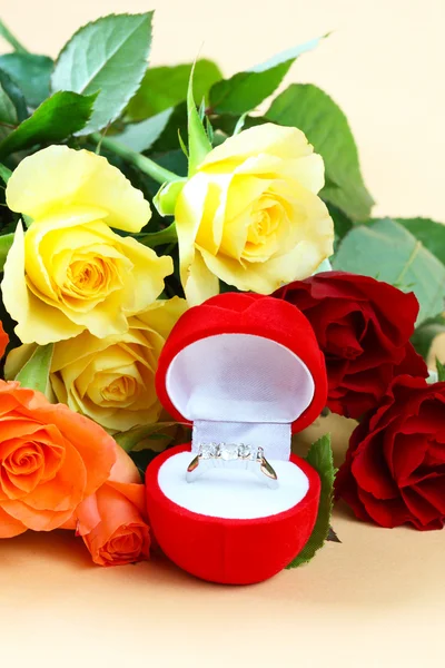 stock image Ring with roses