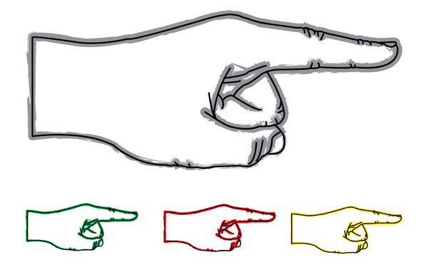 Указательная рука
