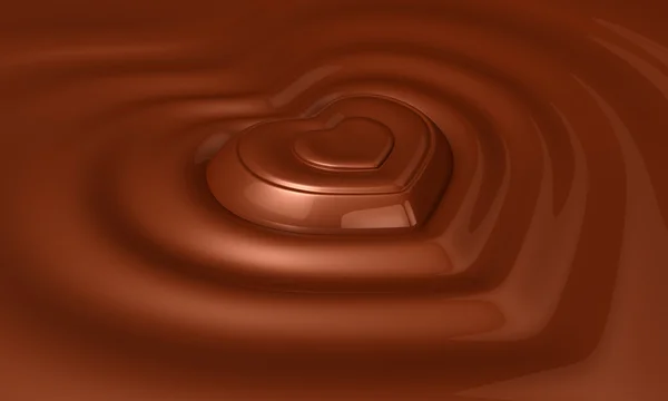 Chocolat cardiaque — Photo