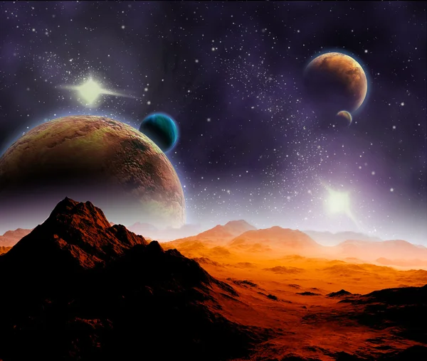 Abstrakter Hintergrund des Weltraums. in ferner Zukunft reisen. neu — Stockfoto