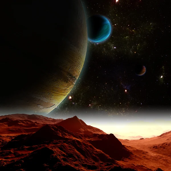 Abstrakter Hintergrund des Weltraums. in ferner Zukunft reisen. neu — Stockfoto