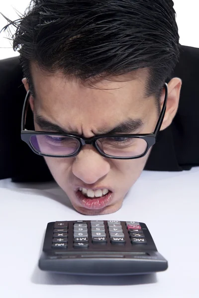 Frustrated accountant — Stock Photo, Image