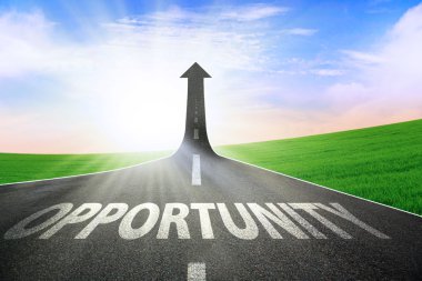 The road to opportunity clipart