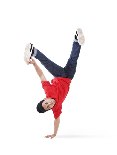 Fixe cara breakdancing — Fotografia de Stock