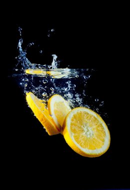 Fresh orange splash clipart