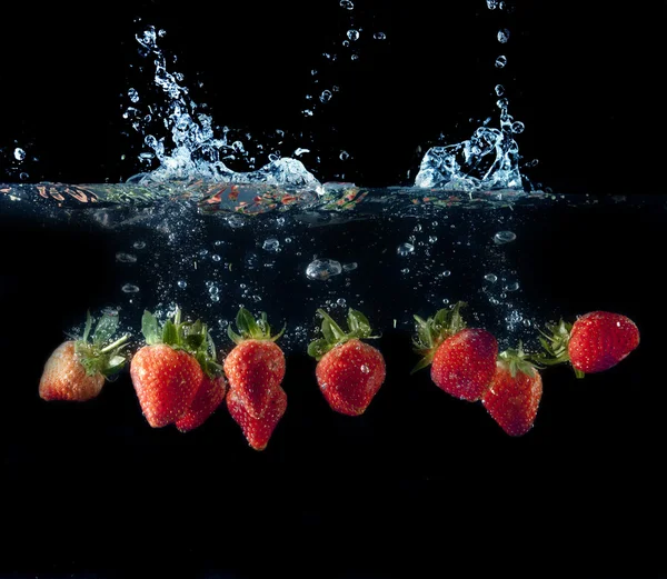 Fresh strawberry splash