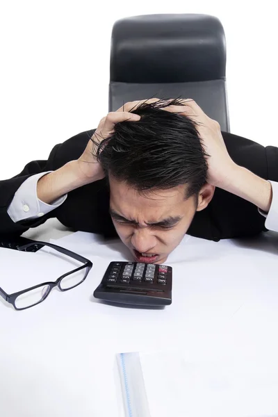 Biznesmen frustracji — Zdjęcie stockowe