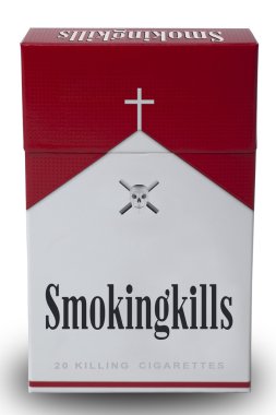 A pack of smoking kills clipart