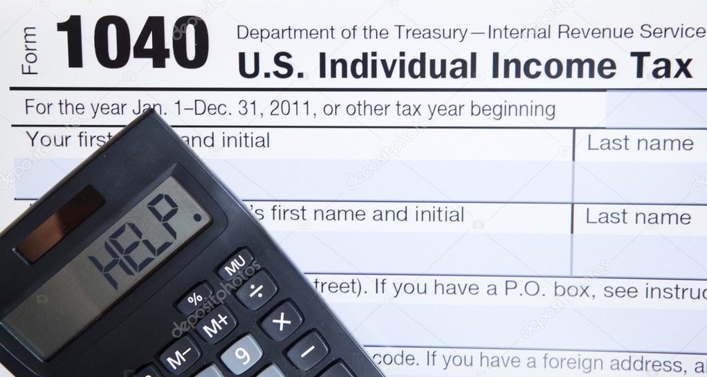 Electronic Tax form with calculator