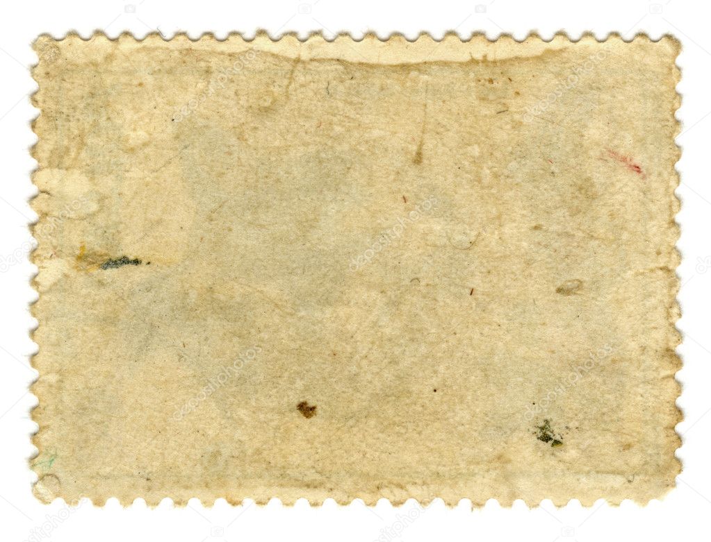 Old paper. Postage stamp.