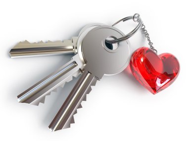anahtarları, kalp, anahtarlık