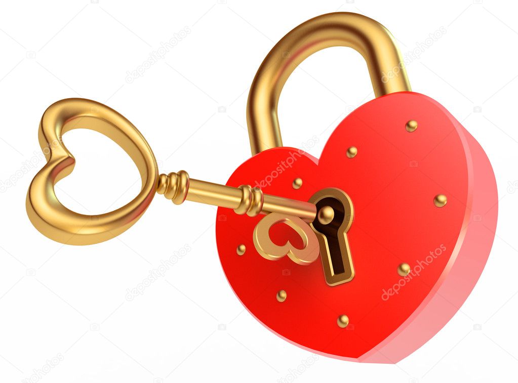 Key opens the padlock