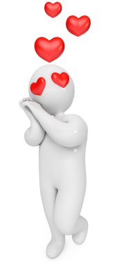 in love, tender emotion clipart