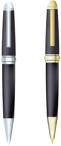 Золотая и серебряная ручка — стоковый вектор