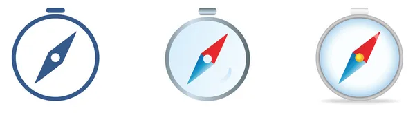 Kompass ikoner set — Stock vektor