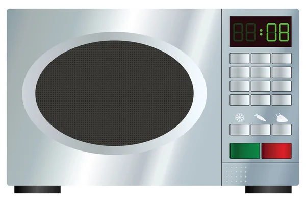 Microwave oven in vector — Stock Vector