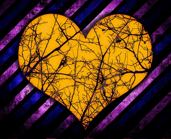 Grunge heart background — Stock Photo, Image