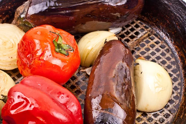 stock image Fried vegetables in a griddle