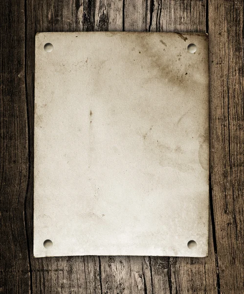 Cartel antiguo vintage sobre fondo de madera —  Fotos de Stock