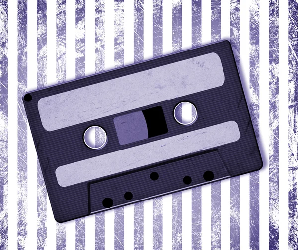 Retro audio cassette tape op grunge — Stockfoto