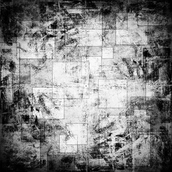 Поцарапанный фон с квадратами — стоковое фото