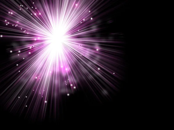 Magiczny wybuch promieni światła, abstrakcyjne tło — Zdjęcie stockowe