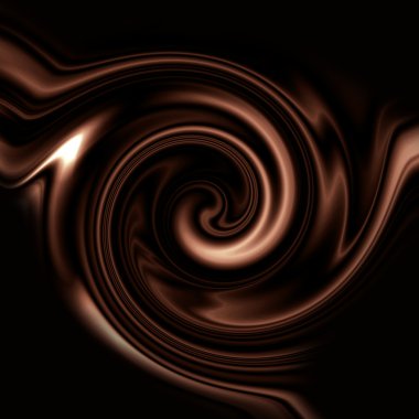 Chocolate swirl background clipart