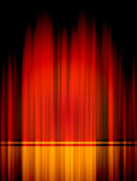 Красный театр куртиан с освещением — стоковое фото