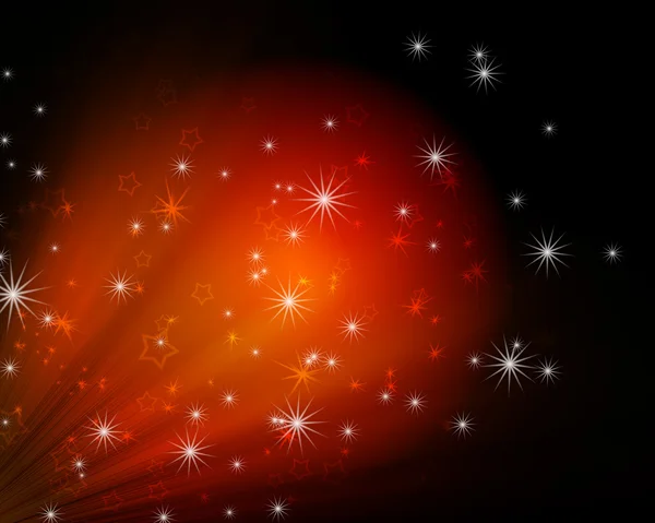 Glühender Hintergrund mit Sternen — Stockfoto