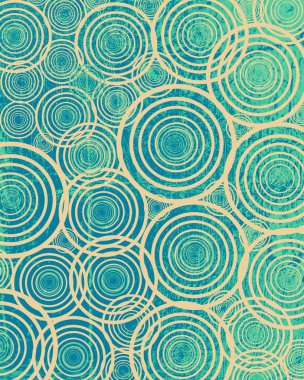 Illustration of grunge circles