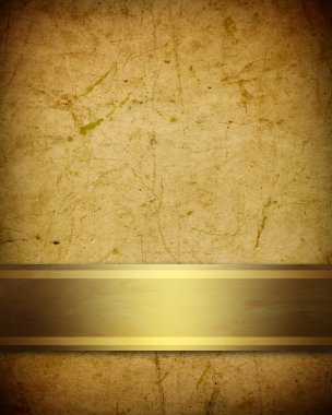 Soft golden brown parchment background with ribbon clipart