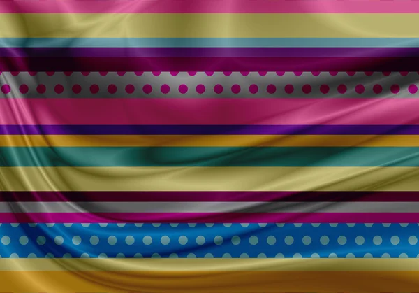 Renkli kumaş kıvrımları ile — Stok fotoğraf