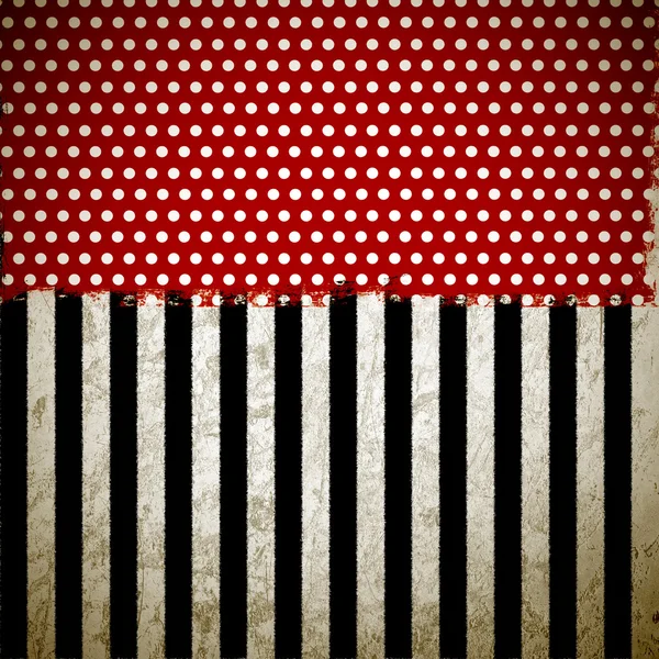 Grunge dots and stripes — Stock Photo, Image