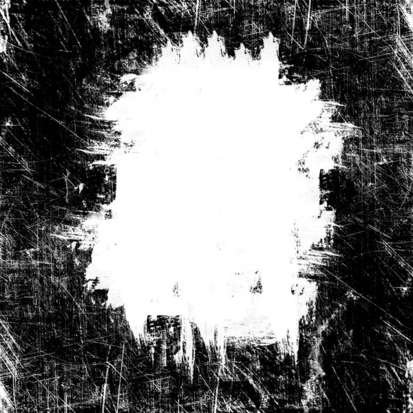 Grunge vit fläck på svart — Stockfoto