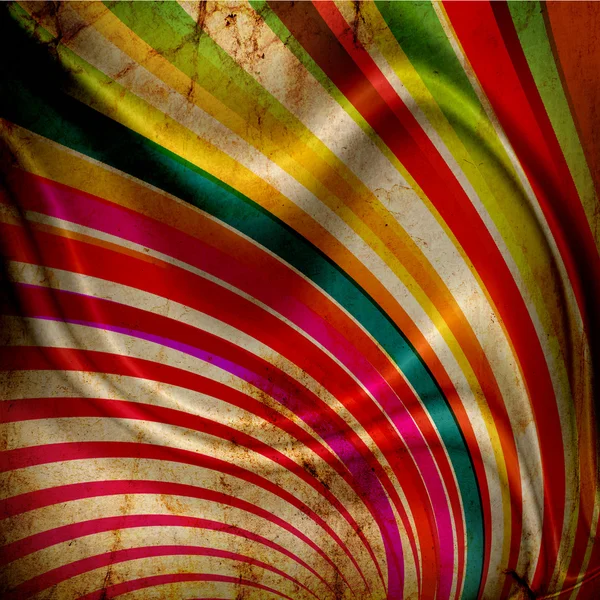 Багатобарвний сонячні промені гранжевий фон зі складками — стокове фото