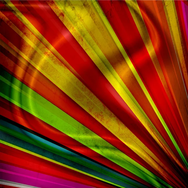 Mehrfarbige Sonnenstrahlen Grunge-Hintergrund mit Falten — Stockfoto