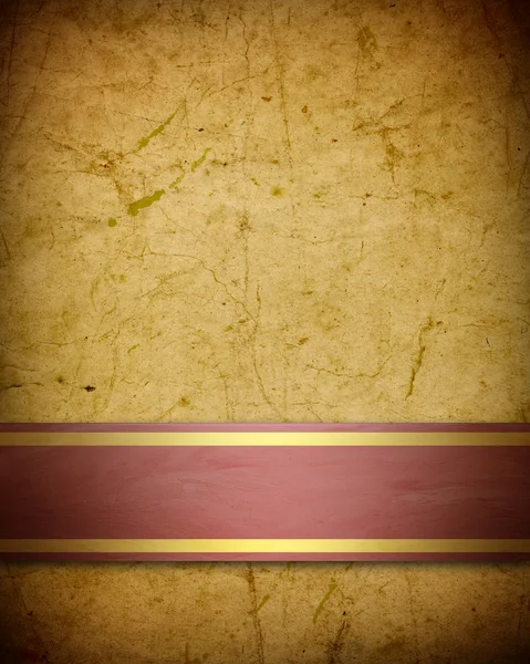 Мягкий золотисто-коричневый пергамент фон с лентой — стоковое фото
