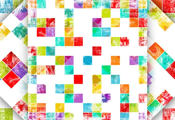 Worn out background with squares — Stock Photo, Image