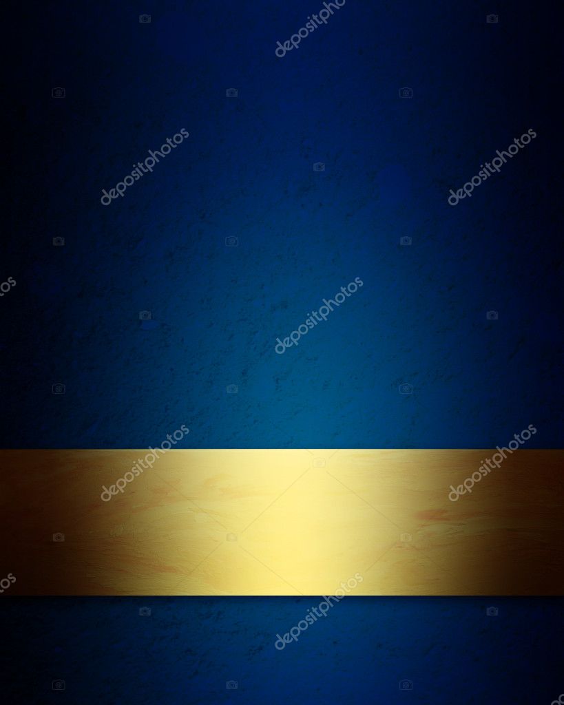 vintage blue and gold background