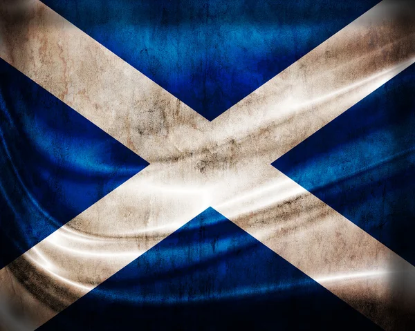 Grungeflagg Skottland – stockfoto